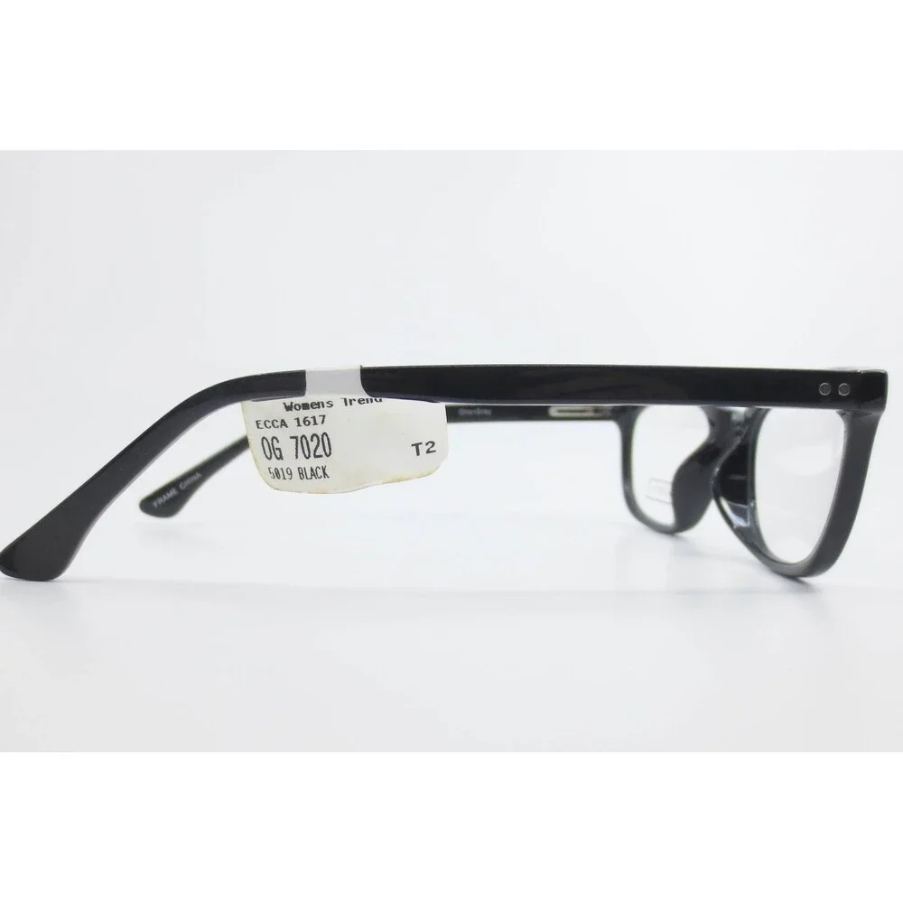 Otis + Grey OG7020 BK 50-19-140 Black Rectangular Eyeglasses Frames Womens Trend